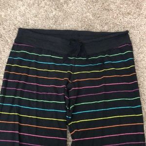 Striped rainbow xhilaration pajama pants